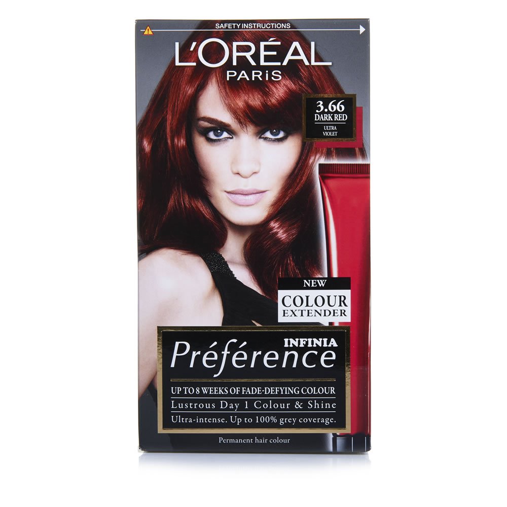 L'Oréal Paris Preference Infinia Dark Red Ultra Violet Permanent Hair Dye – ImaxUK