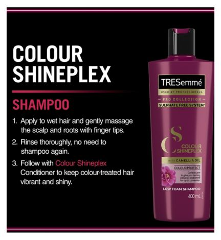 Verbanning Achteruit wit TRESemmé Colour Shineplex Shampoo 400ml – ImaxUK